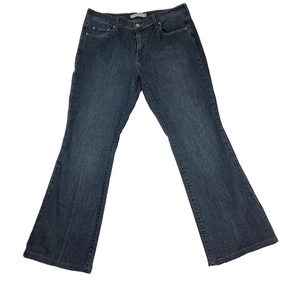 Levi's Denim - Levis 515 Jeans Sz 12 Short Womens Blue Pants Stretch Ladies Mid‎ Rise Bootcut